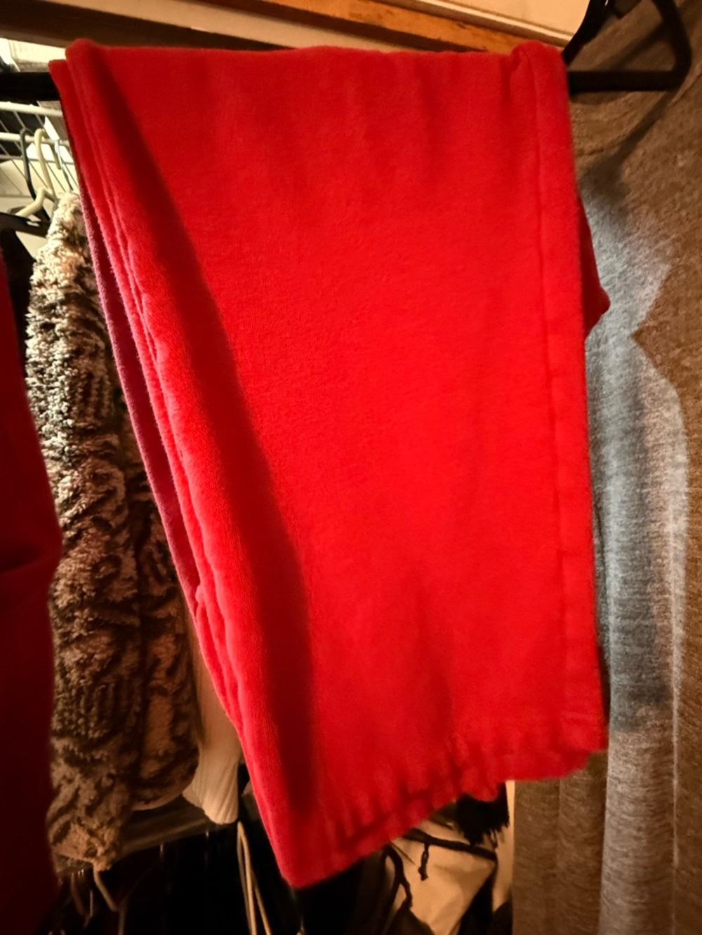 PINK Victoria's Secret Red wide leg sweatpants